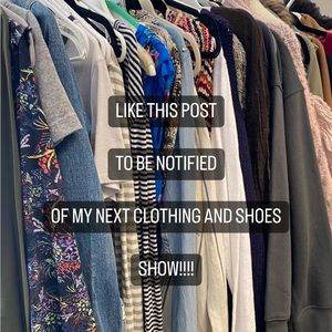 Like this post to be notified of clothing/shoes show